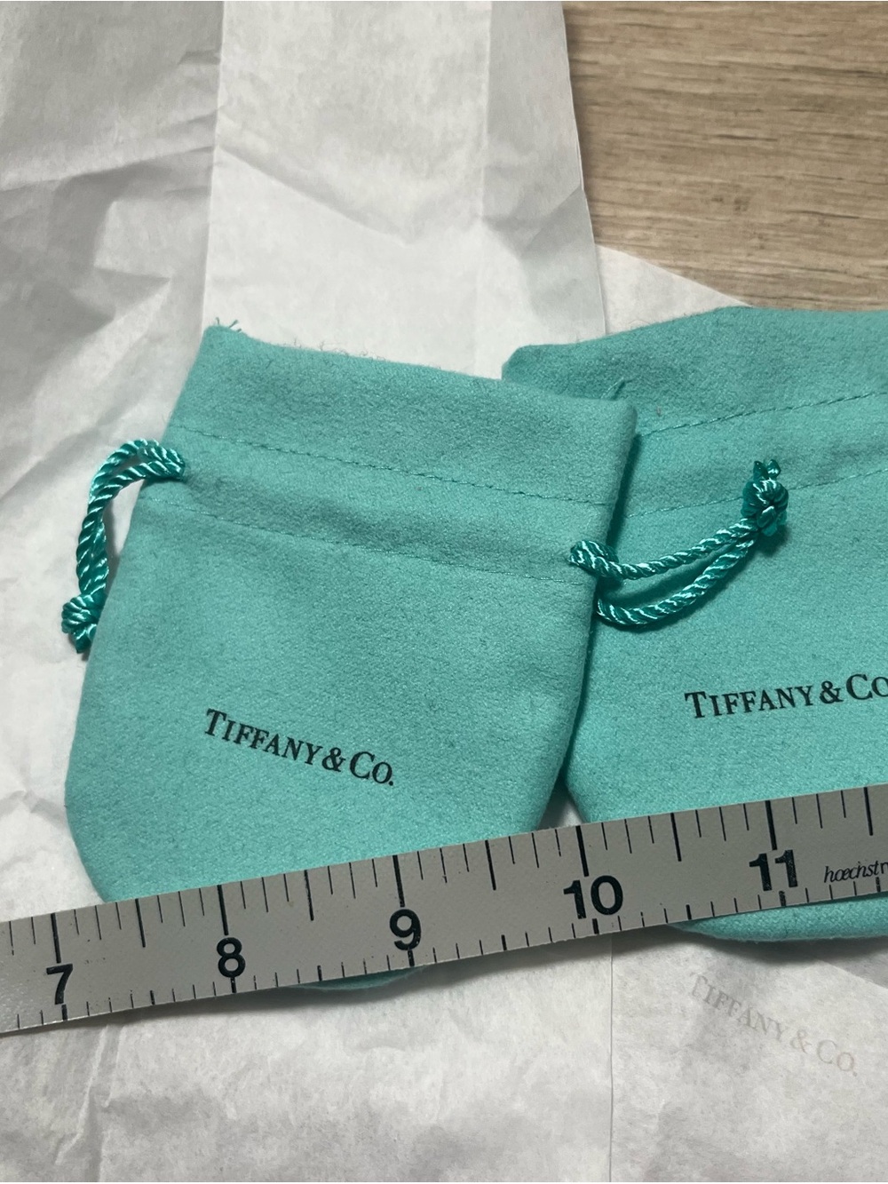Tiffany & Co. Signature Robin’s Egg Blue Drawstring Pouches
